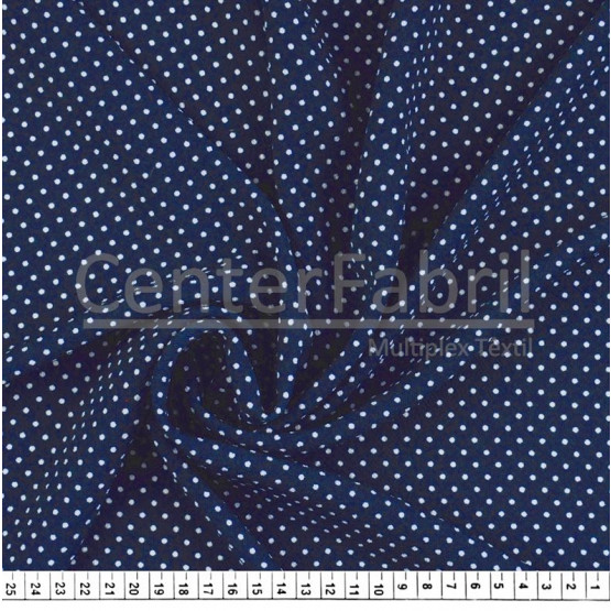 Tecido Crepe Bubble Estampa Bolinha Largura 147cm 97%Poliester.3%Elastano 120gr/m2