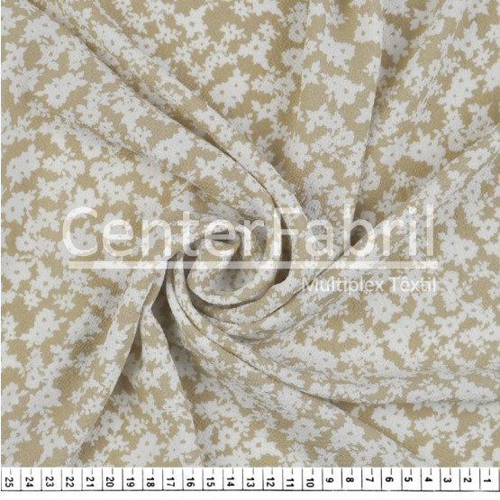 Tecido Crepe Bubble Estampa Floral Largura 147cm 97%Poliester.3%Elastano 120gr/m2