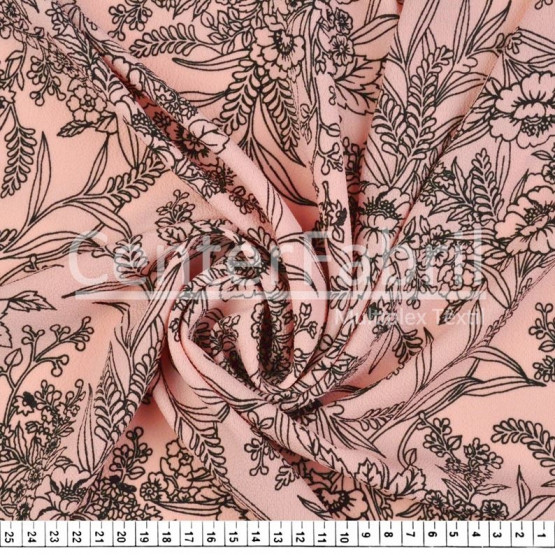Tecido Crepe Bubble Estampa Floral Largura 147cm 97%Poliester.3%Elastano 120gr/m2