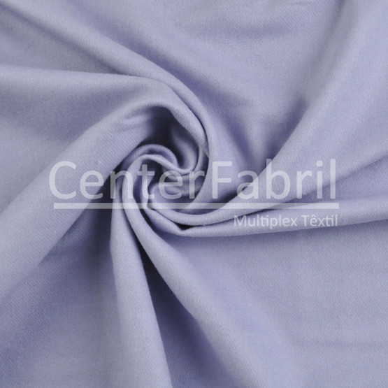 Tecido Flanela Lisa Lilás Sarjada Top Larg.160cm 100%Algodão