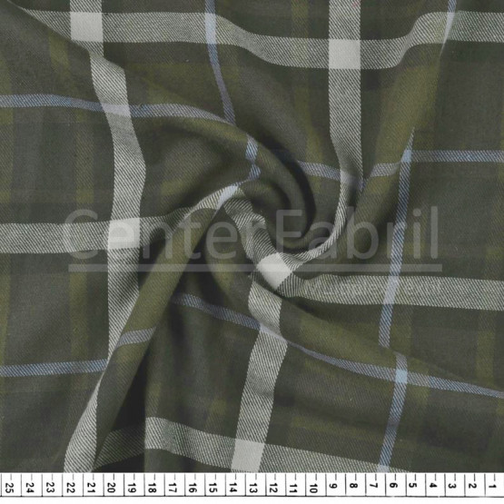 Tecido Flanela Xadrez Fio Tinto Largura 147cm 100% algodão