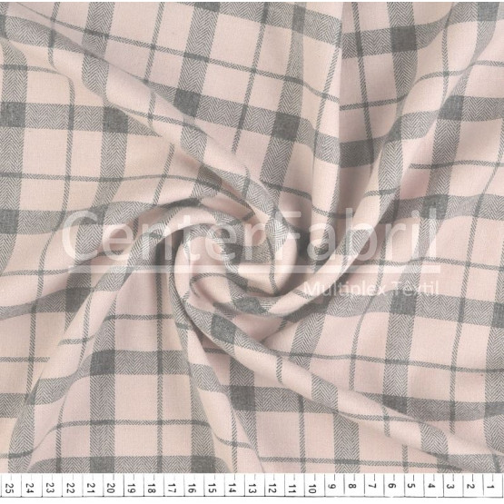 Tecido Flanela Xadrez Fio Tinto Largura 147cm 100% algodão 130gr/m2