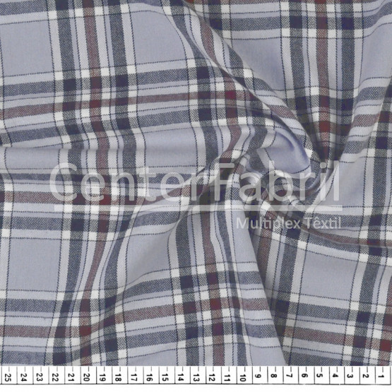 FLANELA XADREZ FIO TINTO 100%ALGODÃO LG.147CM htdf