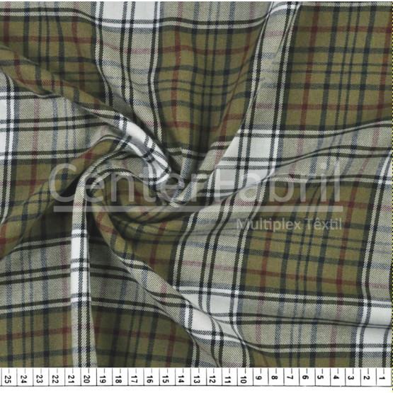Tecido Flanela Xadrez Fio Tinto Largura 147cm 100% algodão