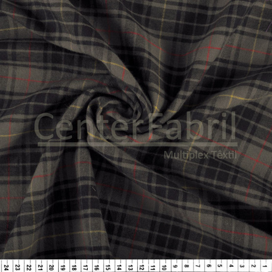 Tecido Flanela Xadrez Jinn Renaux Larg 150cm 100%Algodão 153gr/m2 Conserv 1-D/2-2/3-2/5-2/6-8