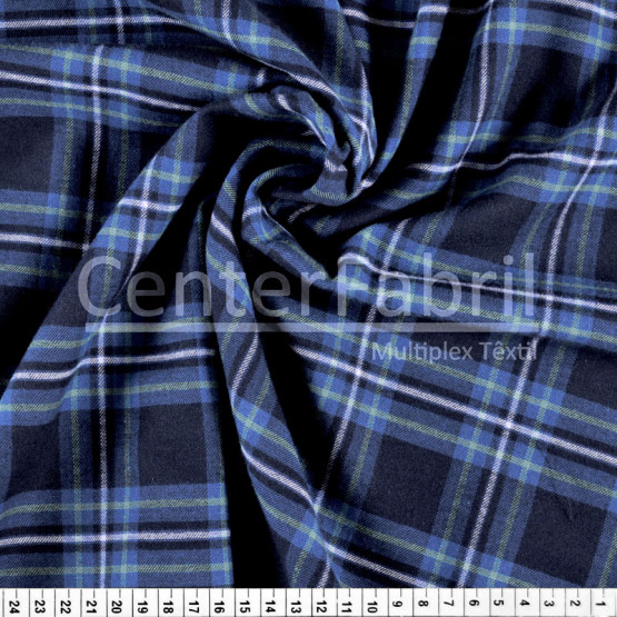 Tecido Flanela Xadrez Jinn Renaux Larg 150cm 100%Algodão 153gr/m2 Conserv 1-D/2-2/3-2/5-2/6-8