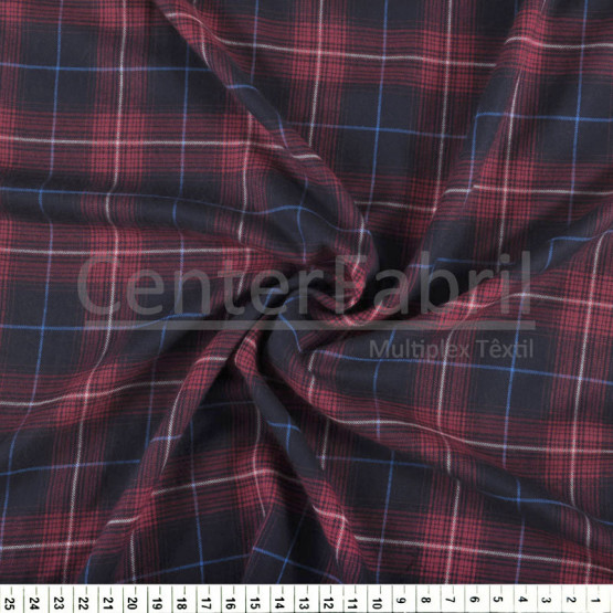 Tecido Flanela Clidelia Xadrez Velan Renaux Larg 150cm 100%Viscose 148gr/m2 Conserv 1-D/2-2/3-2/5-2/6-8
