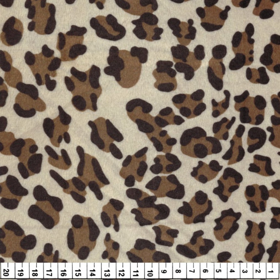 Veludo Velboa Malha estampa de Pele - Onça Larg 140cm 100% Poliester Preço por Metro