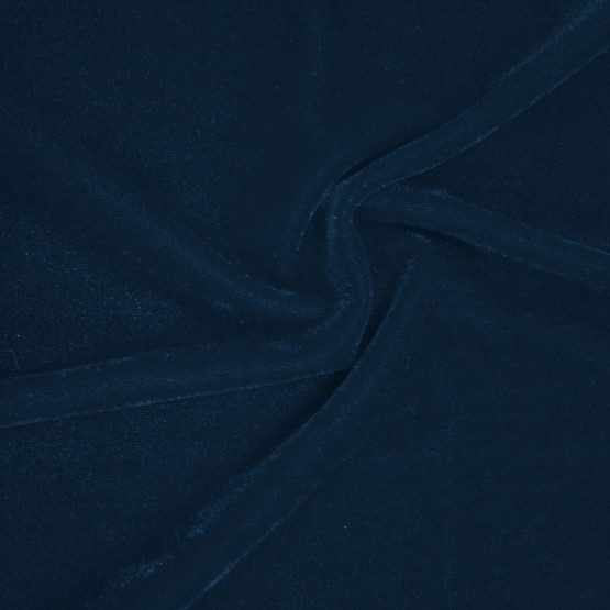 Tecido Veludo Spandex Marinho Nuances Amassados para maior Brilho velvet Larg1,45mt - 96%Poliester/4%Elastano
