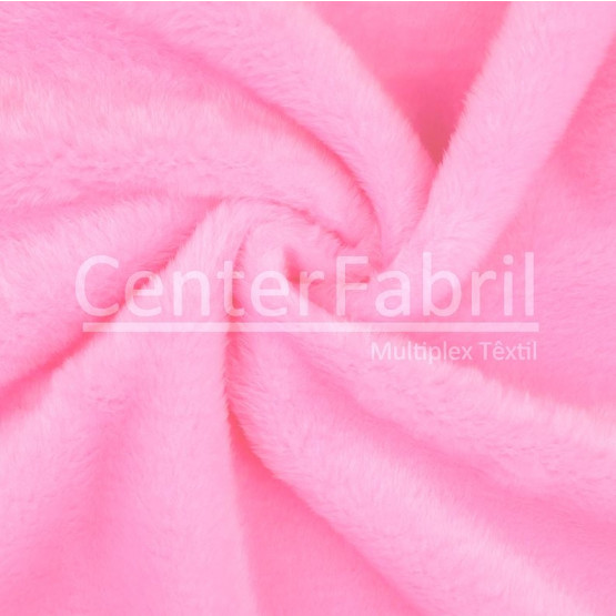 TECIDO PELUCIA DIAMANTE 12MM PINK L1,55 BS100%Poliester SUP70%Poliester.30%Acrilico