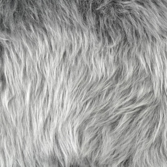 TECIDO PELUCIA PELO LONGO PELICANCRYL 95MM CINZA MESCLA XMacio L1,55 BS100%Poliester SUP100%Acrilico -400gr/m²
