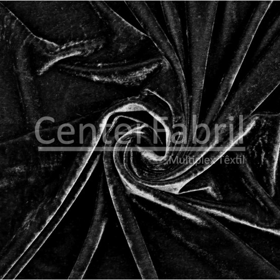Tecido Veludo Spandex Preto Nuances Amassados para maior Brilho velvet Larg1,45mt - 83%Poliester/17%Elastano.Conserv1-N/2-2/3-2/5-3/6-1