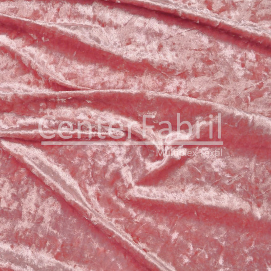 Tecido Veludo Spandex Rose Blush Nuances Amassados para maior Brilho velvet Larg1,45mt - 90%Poliester/10%Elastano.Conserv1-N/2-2/3-2/5-3/6-1