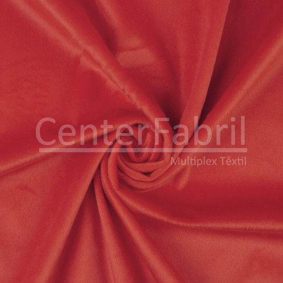 Tecido Pelúcia Velboa Vermelho Largura 140cm 100%Poliester 260gr/m2. Preço por metro.promo de $19,80 por