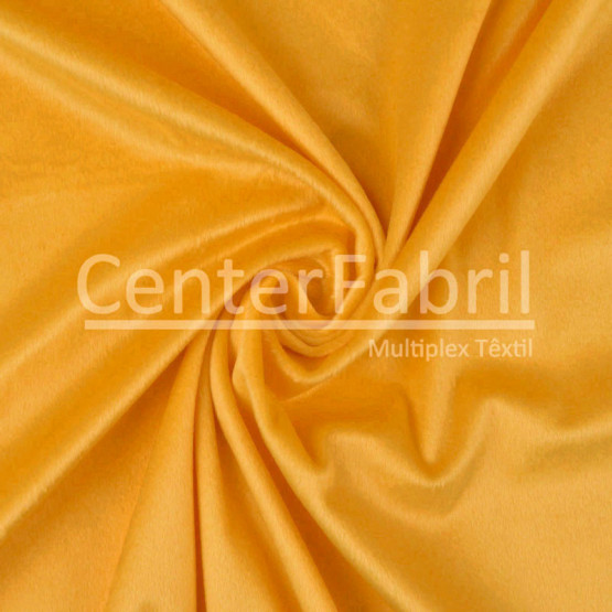 Tecido Pelúcia Velboa Amarelo Ouro Largura 140cm 100%Poliester 260gr/m2. Preço por metro.promo de $19,80 por