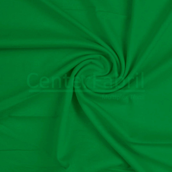 Meia Malha Verde Bandeira Fio Pentado 30/1 Tubular Larg.90cm 100% Algodão- Preço por metro - 165gr/M²