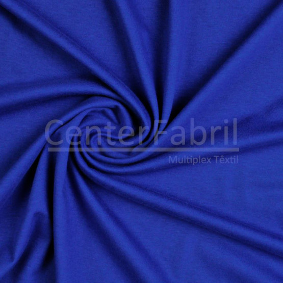 Meia Malha Azul Royal Fio Pentado 30/1 Tubular Larg.90cm 100% Algodão - Preço por metro - 165gr/M²