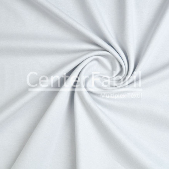 Meia Malha Cinza Gelo Fio Pentado 30/1 Tubular Larg.90cm 100% Algodão- Preço por metro - 165gr/M²