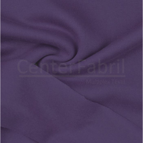 Tecido Moleton Flanelado Roxo Larg 180cm 50%Algodão.50%Poliéster - Preço por Metro