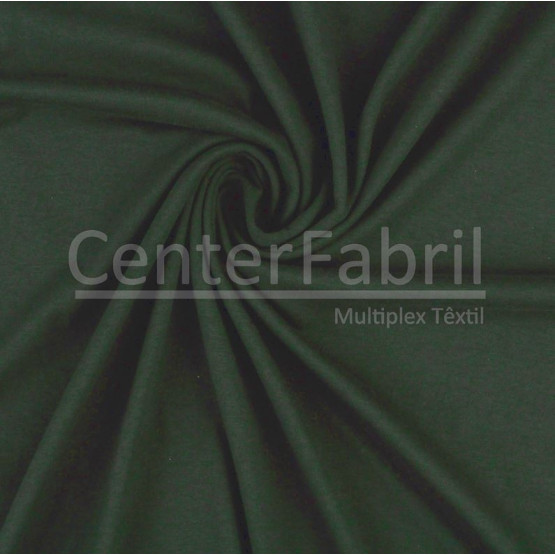 Meia Malha Verde Oliva Fio Pentado 30/1 Tubular Larg.90cm - Preço por metro - 165gr/M²