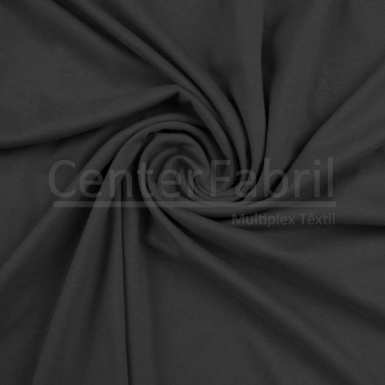 Meia Malha Cinza Chumbo Fio Pentado 30/1 Tubular Larg.90cm - Preço por metro - 163gr/M²