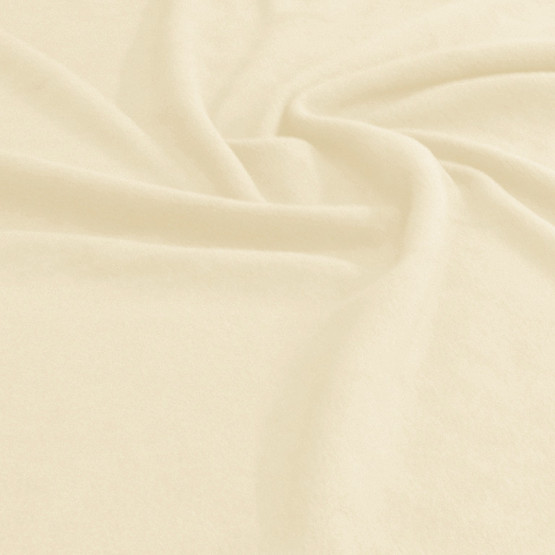 Tecido Soft Fleece Liso Marfim Larg 1,50mt 100%Poliester  200gr/m2- Preço por metro.Conserv1-H/2-2/3-3/4-3/5-4/6-2
