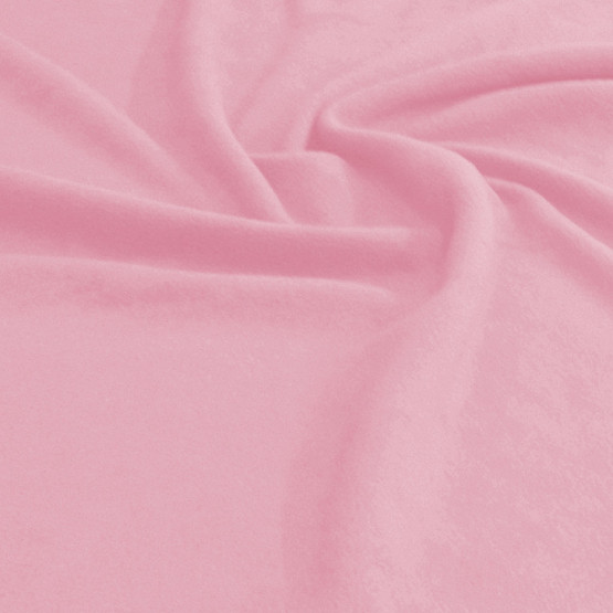 Tecido Soft Fleece Liso Rosa Bebê Larg 1,60mt 100% Poliester - Preço por metro