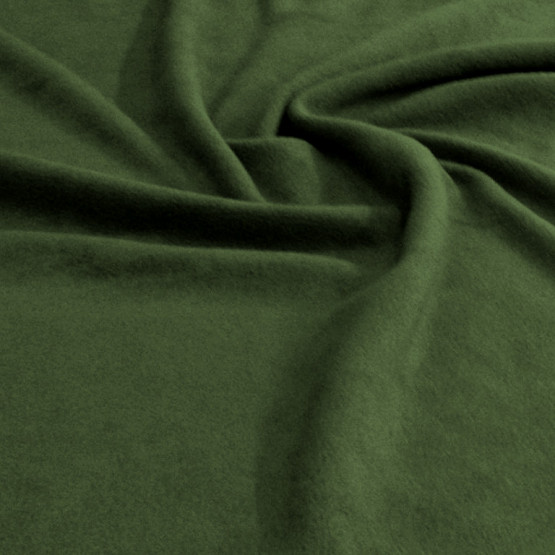 Tecido Soft Fleece Liso Verde Musgo Larg 1,60mt 100% Poliester - Preço por metro