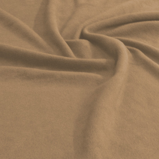 Tecido Soft Fleece Liso Bege Médio Larg 1,60mt 100% Poliester - Preço por metro