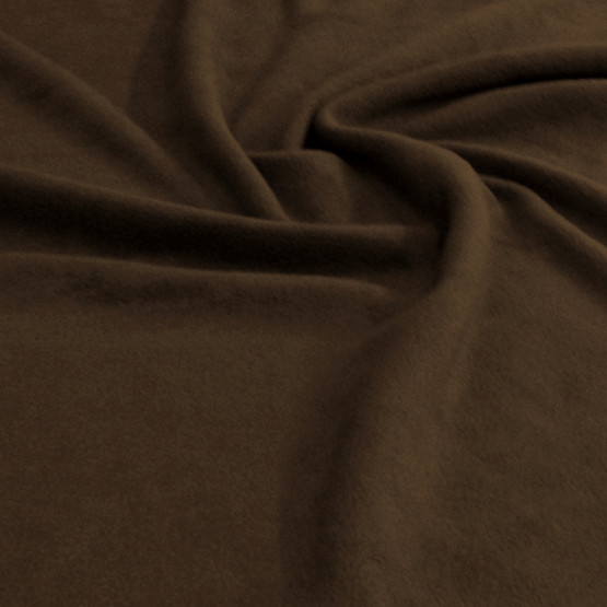 Tecido Soft Fleece Liso Marrom Larg 1,60mt 100% Poliester - Preço por metro
