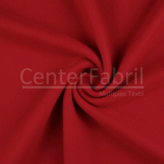 Tecido Soft  Liso Vermelho Larg 1,60mt 100%Poliester 225gr/m2 - Preço por metro.promo de $27,90 por