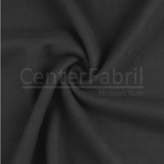 Tecido Soft  Liso Preto Larg 1,60mt 100%Poliester 225gr/m2 - Preço por metro.promo de $27,90 por