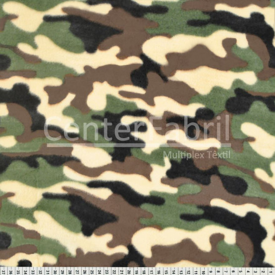 Tecido Soft Fleece Estampado Camuflado Militar Larg 1,60mt 100%Poliester - Preço por metro.Conserv1-N/2-2/3-2/5-3/6-1