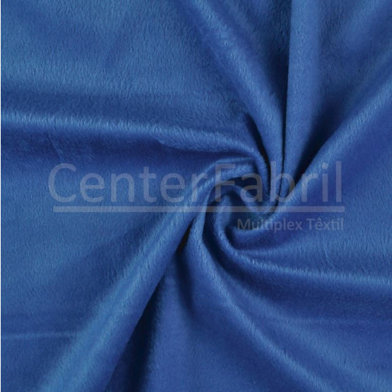 Tecido Pelúcia Velboa Azul Royal Largura 140cm 100%Poliester 185gr/m2. Preço por metro.promo de $19,80 por