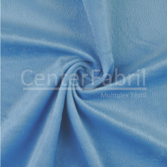 Tecido Pelúcia Velboa Azul Oceano Largura 140cm 100%Poliester 185gr/m2. Preço por metro.promo de $19,80 por
