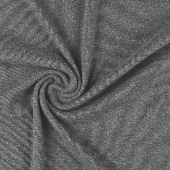 Malha Punho - Ribana Tubular  Mescla Cinza Escuro Largura 46cm 49%Algodão/49%Poliester/2%Elastano* 350gr/m².Preço por Metro.Conserv1-L/2-2/3-3/5-3/6-8