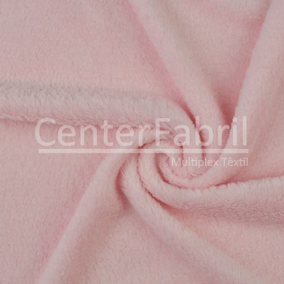 Tecido Plush Soft Aveludado Liso Rosa Bebê  Largura 220cm 100%Poliester 180gr/m2- preço por metro. Conserv1-I/2-2/3-3/4-5/5-4/6-8