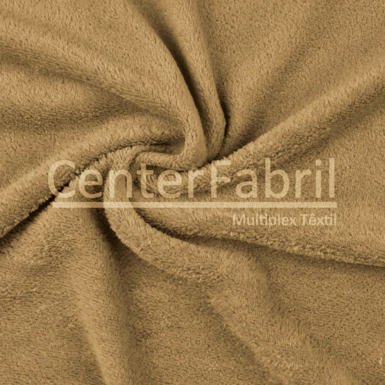 Tecido Plush Soft Aveludado Liso Caramelo Largura 220cm 100%Poliester 180gr/m2- Preço por metro.promo de $27,90 por
