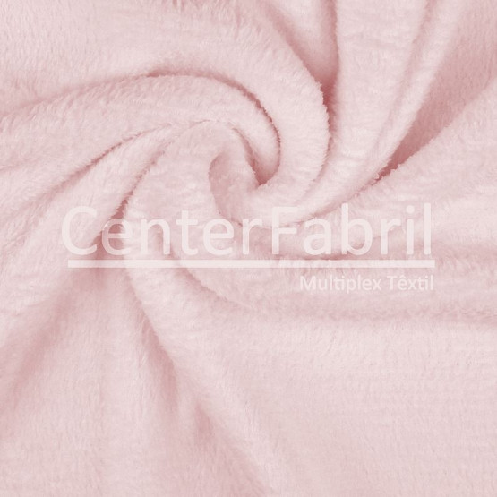 Tecido Plush Soft Aveludado Liso Rosa Claro Largura 240cm 100%Poliester 180gr/m2-preço por metro.Conserv1-I/2-2/3-3/4-5/5-4/6-8