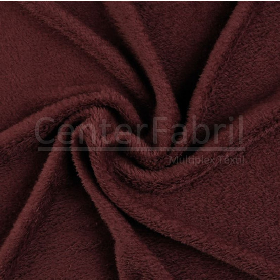 Tecido Plush Soft Aveludado Liso Vinho Largura 240cm 100%Poliester 180gr/m2-Preço por metro.promo de $27,90 por