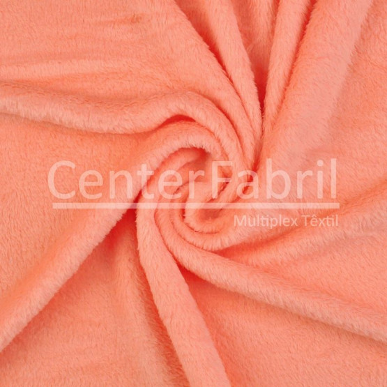 Tecido Plush Soft Aveludado Liso Salmão Largura 240cm 100%Poliester 180gr/m2-preço por metro.Conserv1-I/2-2/3-3/4-5/5-4/6-8
