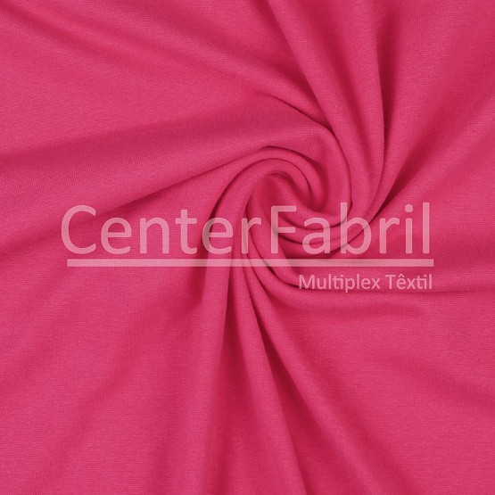 Malha Punho - Ribana Tubular Rosa Pink Largura 80cm 98%Algodão 2%Elastano Preço por Metro