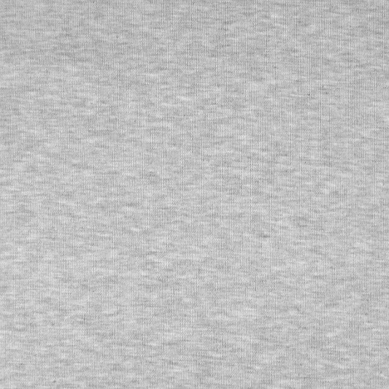 Malha Punho - Ribana Tubular Cinza Mescla  Largura 80cm 98%Algodão 2%Elastano Preço por Metro