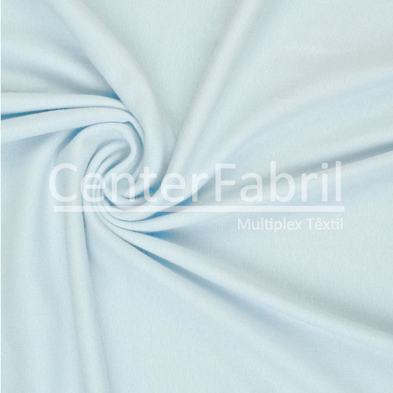 Malha Punho - Ribana Tubular Azul BB Largura 80cm 98%Algodão 2%Elastano Preço por Metro