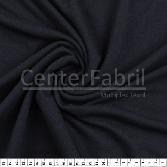 Tecido Moletinho Azul Marinho Larg 175cm 61%Poliester 33%Viscose 6%Elastano 300gr/m2 * Preço por Metro