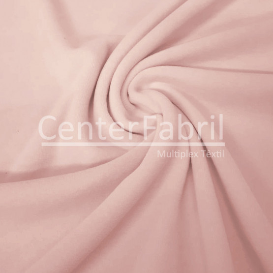 Tecido Plush Liso Tip Top Rosa Claro Largura 170cm 80%Algodão 20%Poliester 223gr/m2- preço por metro
