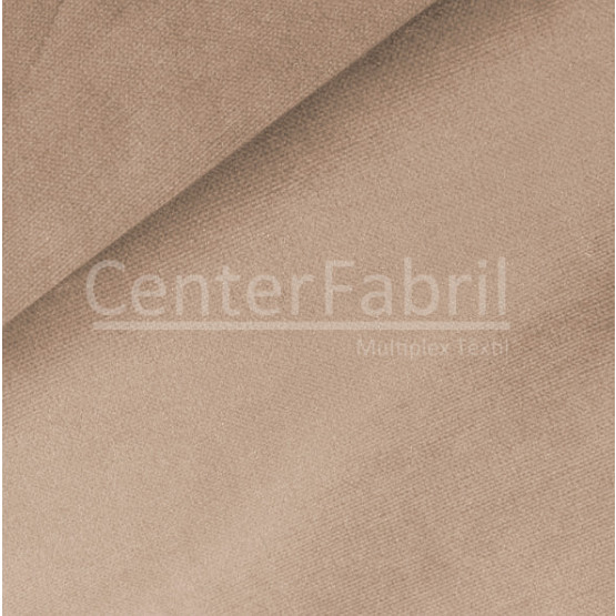Tecido Plush Liso Tip Top Nude Escuro Largura 170cm 80%Algodão 20%Poliester 223gr/m2- preço por metro