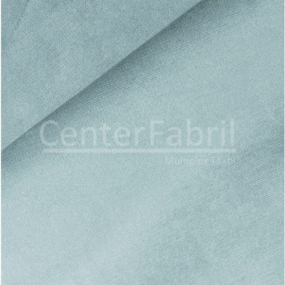 Tecido Plush Liso Tip Top Azul Claro Largura 170cm 80%Algodão 20%Poliester 223gr/m2- preço por metro