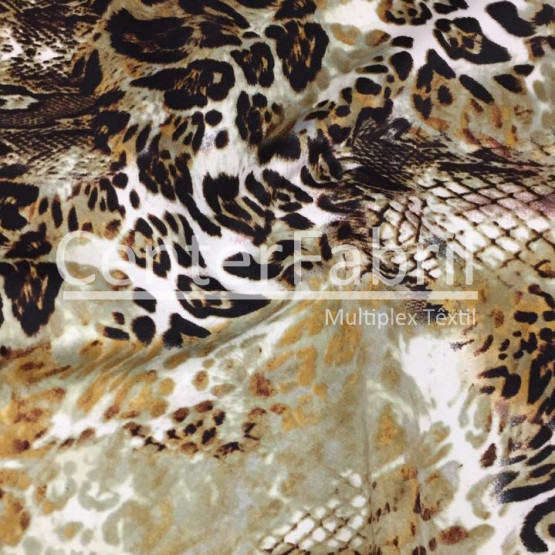 Malha Helanca Toque de Seda Estampado Larg 1,50m 95%Poliéster/ 5%Elastano VENDA POR METRO