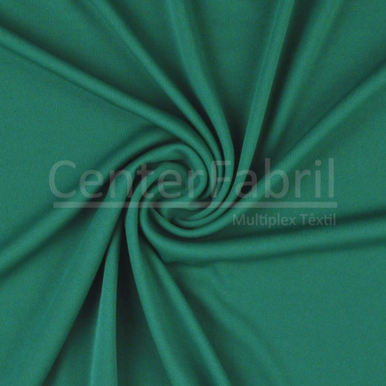 Malha Helanca Light Verde Esmeralda Lg.160cm 100%Poliester ref.076 -  Preço por metro